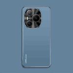 For Honor Power AG Frosted Electroplating Acrylic Phone Case(Navy Blue)