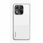 For Honor X70i AG Frosted Electroplating Acrylic Phone Case(Silver White)