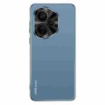 For Honor 400 Global 156.5mm AG Frosted Electroplating Acrylic Phone Case(Navy Blue)