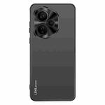For Honor 400 Global 156.5mm AG Frosted Electroplating Acrylic Phone Case(Black)