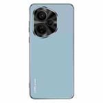For Honor 400 Global 156.5mm AG Frosted Electroplating Acrylic Phone Case(Sierra Blue)