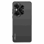 For Honor 400 Pro Global 160.8mm AG Frosted Electroplating Acrylic Phone Case(Black)