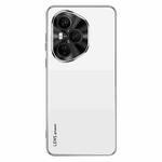 For Honor 400 Pro Global 160.8mm AG Frosted Electroplating Acrylic Phone Case(Silver White)