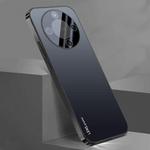 For Honor X7 5G AG Frosted Electroplating Acrylic Phone Case(Black)