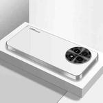 For OnePlus Ace 5 Pro AG Frosted Electroplating Acrylic Phone Case(Silver White)
