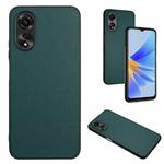 For OPPO A17 Global R20 Leather Pattern Phone Single Case(Green)