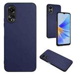 For OPPO A17 Global R20 Leather Pattern Phone Single Case(Blue)