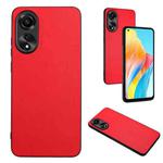 For OPPO A78 4G Global R20 Leather Pattern Phone Single Case(Red)