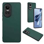 For OPPO Reno10/Reno10 Pro 5G Global R20 Leather Pattern Phone Single Case(Green)