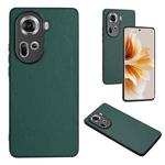 For OPPO Reno11 Global R20 Leather Pattern Phone Single Case(Green)