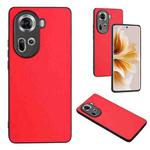 For OPPO Reno11 Global R20 Leather Pattern Phone Single Case(Red)