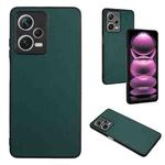 For Xiaomi Redmi Note 12 5G Global R20 Leather Pattern Phone Single Case(Green)