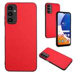 For Samsung Galaxy A24 4G R20 Leather Pattern Phone Single Case(Red)