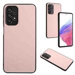 For Samsung Galaxy A52 5G R20 Leather Pattern Phone Single Case(Pink)