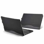 For HP Envy X360 14 inch 14-fa 2024 Leather Laptop Shockproof Protective Case(Black)
