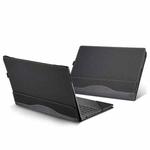 For HP Envy X360 14 inch 14t-es / 14-es Leather Laptop Shockproof Protective Case(Black)