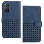 For Xiaomi Redmi Note 11 Pro Woven Embossed RFID Blocking Leather Phone Case(Blue)