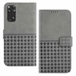 For Xiaomi Redmi Note 11 / 11S Woven Embossed RFID Blocking Leather Phone Case(Grey)