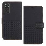 For Xiaomi Redmi Note 11 / 11S Woven Embossed RFID Blocking Leather Phone Case(Black)