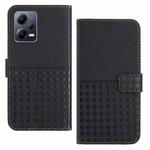 For Xiaomi Redmi Note 12 Pro Woven Embossed RFID Blocking Leather Phone Case(Black)