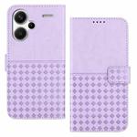 For Xiaomi Redmi Note 13 Pro+ Woven Embossed RFID Blocking Leather Phone Case(Purple)