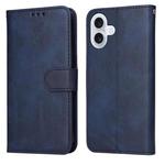 For iPhone 17 Classic Calf Texture Flip Leather Phone Case(Blue)