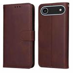 For iPhone 17 Air Classic Calf Texture Flip Leather Phone Case(Brown)