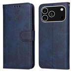For iPhone 17 Pro Classic Calf Texture Flip Leather Phone Case(Blue)