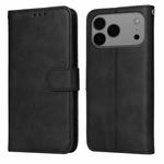 For iPhone 17 Pro Max Classic Calf Texture Flip Leather Phone Case(Black)