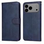 For iPhone 17 Pro Max Classic Calf Texture Flip Leather Phone Case(Blue)