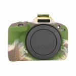 For Canon EOS R100 Litchi Texture Soft Silicone Protective Case(Camouflage)