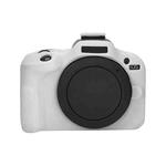 For Canon EOS R100 Glossy Soft Silicone Protective Case(White)