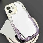 For iPhone 12 Gradient Wave Mirror TPU Phone Case(Blue Purple)