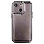 For iPhone 14 Electroplating Frosted TPU Phone Case(Black)