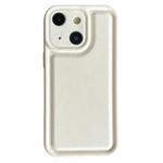 For iPhone 15 Frosted Leather Texture TPU Phone Case(White)