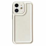 For iPhone 11 Frosted Leather Texture TPU Phone Case(White)