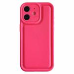 For iPhone 11 Frosted Leather Texture TPU Phone Case(Rose Red)