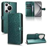 For Huawei Pura 70 Honeycomb Dot Texture Leather Phone Case(Green)