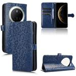 For Huawei Mate 70 Honeycomb Dot Texture Leather Phone Case(Blue)