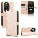 For Huawei nova 14 Ultra Honeycomb Dot Texture Leather Phone Case(Gold)