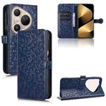 For Huawei Pura 80 Pro 5G Honeycomb Dot Texture Leather Phone Case(Blue)