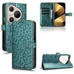For Huawei Pura 80 Ultra 5G Honeycomb Dot Texture Leather Phone Case(Green)