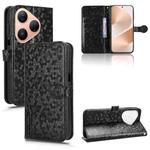 For Huawei Pura 80 5G Honeycomb Dot Texture Leather Phone Case(Black)