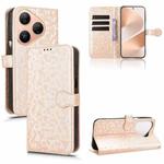 For Huawei Pura 80 5G Honeycomb Dot Texture Leather Phone Case(Gold)