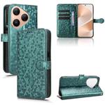 For Huawei Pura 80 5G Honeycomb Dot Texture Leather Phone Case(Green)