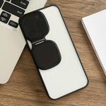 For iPhone 13 Pro Max Metal Sunglasses Holder TPU + PC Phone Case(Black)
