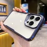For iPhone 13 Pro Max Electroplating TPU Frame Hybrid PC Phone Case(Blue)