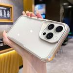 For iPhone 13 Pro Max Electroplating TPU Frame Hybrid PC Phone Case(Silver)