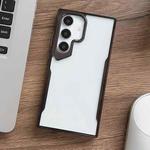 For Samsung Galaxy S24 5G Electroplating TPU Frame Hybrid PC Phone Case(Black)