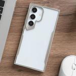 For Samsung Galaxy S23 5G Electroplating TPU Frame Hybrid PC Phone Case(Silver)